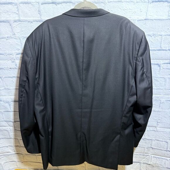 Peter Millar Black Sport Coat with Notched Lapels, Size 52T - Picture 7 of 10